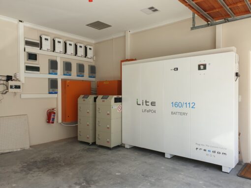 Constantia Residence – 35kWp Solar System with 160kWh Battery Storage Constantia Residence – 35kWp Solar System with 160kWh Battery Storage